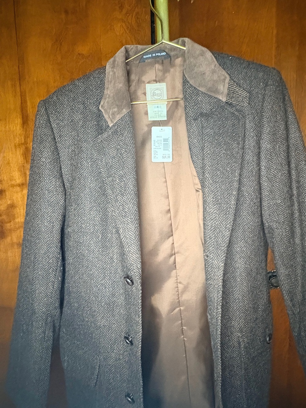 BNWT Vintage G.H. Bass Herringbone Tweed Blazer 🤎